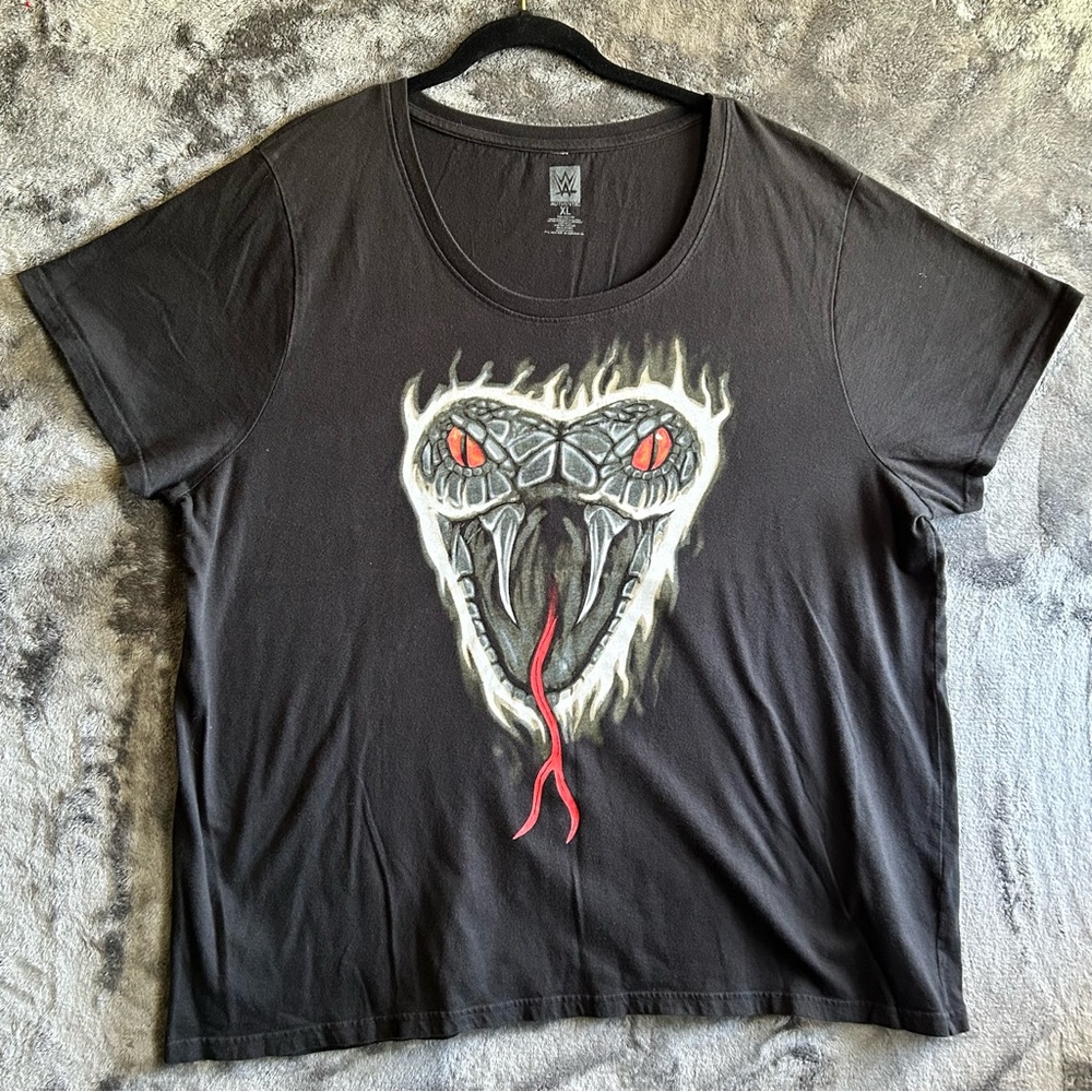 WWE Randy Orton‎ RKO Viper Shirt Mens XL Black Graphic Double Sided Wrestling